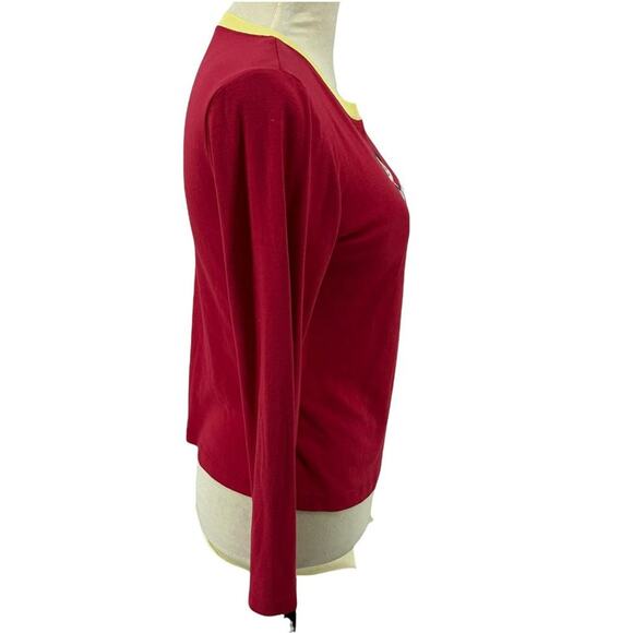 Disney Mickey Mouse Winter Scarf Red Long Sleeve Fleece Pants Pajama Set Large - Picture 3 of 10